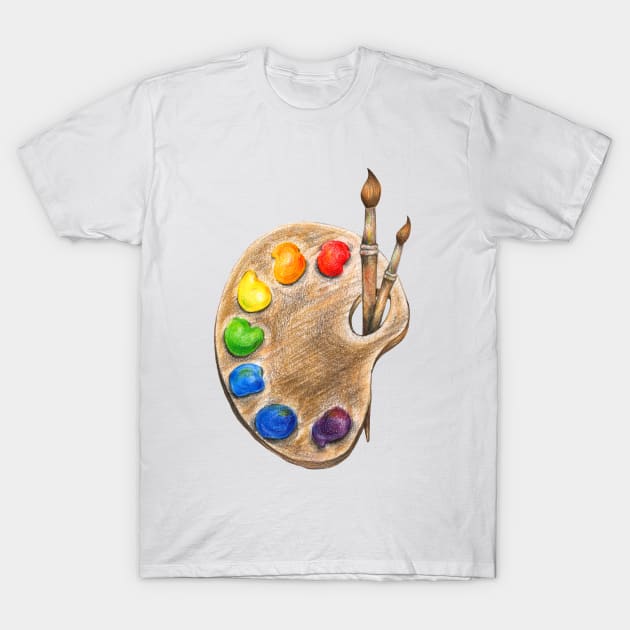 Art Palette T-Shirt by lisenok